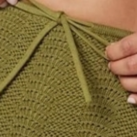 Nwt Olive Oil Green Knit Midi Skirt #62 - Picture 3 of 4